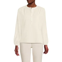 Feincord-Bluse mit Raffungen für Damen