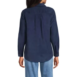 Feincord-Hemdbluse für Damen