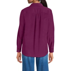 Feincord-Hemdbluse für Damen