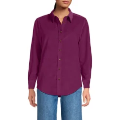 Feincord-Hemdbluse für Damen