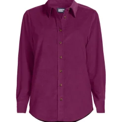 Feincord-Hemdbluse für Damen