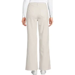 Feincord-Schlaghose High Waist für Damen