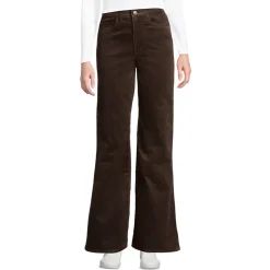 Feincord-Schlaghose High Waist für Damen