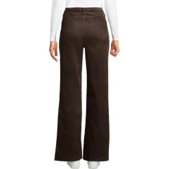 Feincord-Schlaghose High Waist für Damen