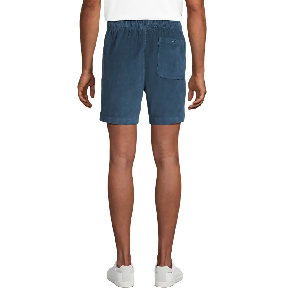 Feincord-Shorts mit Dehnbund für Herren, 18 cm