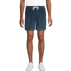 Feincord-Shorts mit Dehnbund für Herren, 18 cm