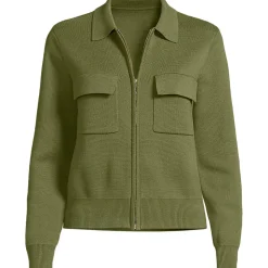 Feinstrick-Blazer mit Reißverschluss für Damen