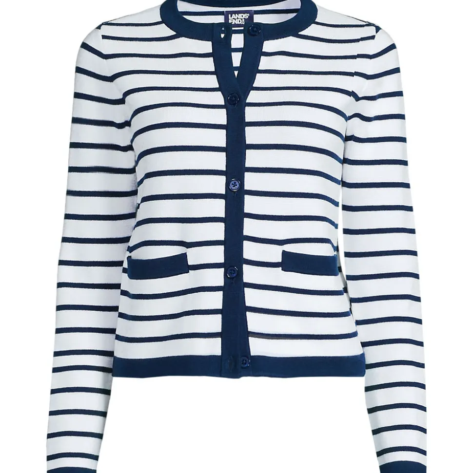 Feinstrick-Cardigan aus Baumwolle für Damen