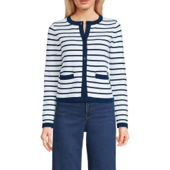 Feinstrick-Cardigan aus Baumwolle für Damen