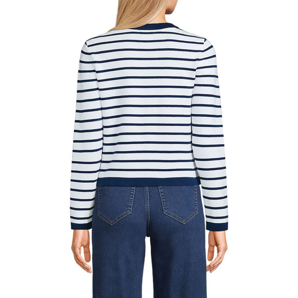 Feinstrick-Cardigan aus Baumwolle für Damen