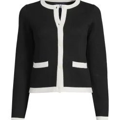 Feinstrick-Cardigan aus Baumwolle für Damen