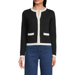 Feinstrick-Cardigan aus Baumwolle für Damen
