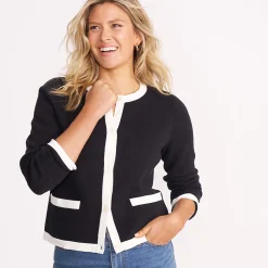 Feinstrick-Cardigan aus Baumwolle für Damen