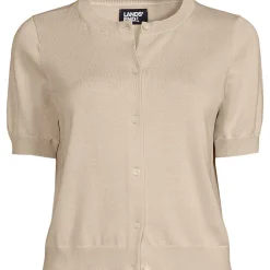 Feinstrick-Cardigan mit kurzen Ärmeln für Damen