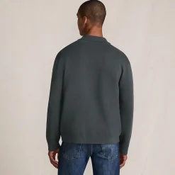 Feinstrick-Cardigan mit Reißverschluss für Herren