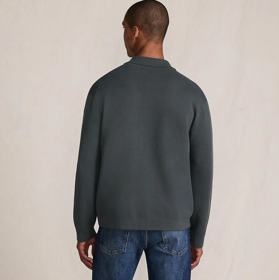 Feinstrick-Cardigan mit Reißverschluss für Herren