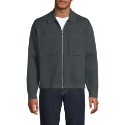 Feinstrick-Cardigan mit Reißverschluss für Herren