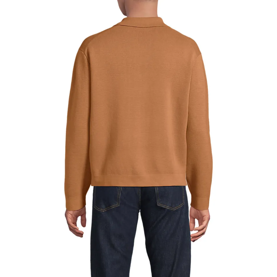 Feinstrick-Cardigan mit Reißverschluss für Herren