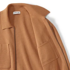 Feinstrick-Cardigan mit Reißverschluss für Herren