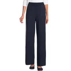 Feinstrick-Jerseyhose mit Streifendetail für Damen