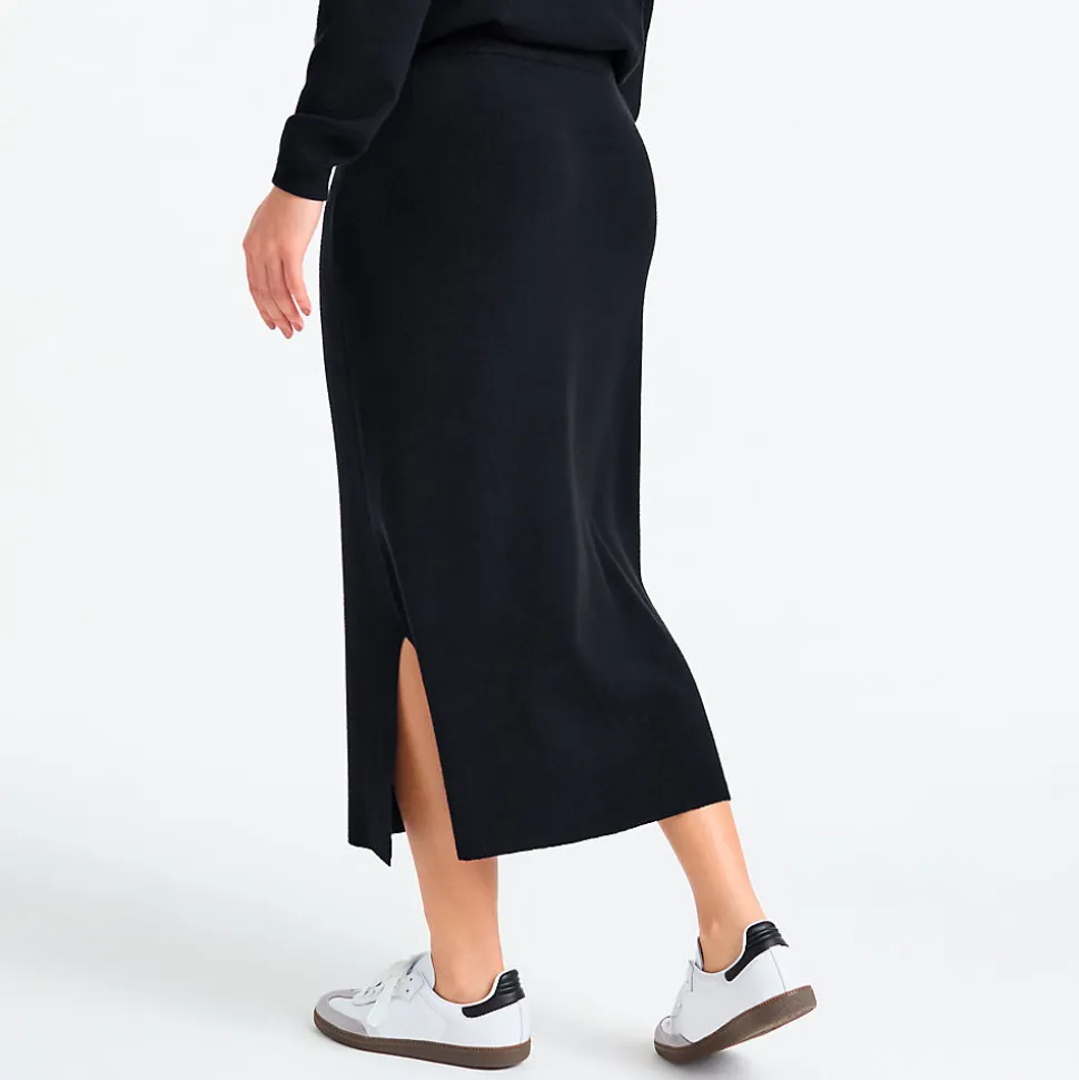 Feinstrick-Midirock für Damen