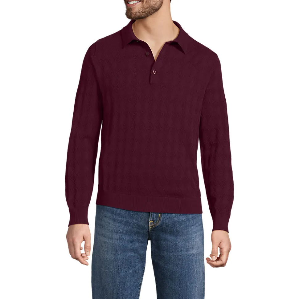Feinstrick-Poloshirt für Herren