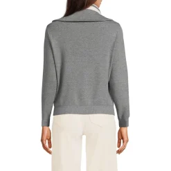 Feinstrick-Pullover mit Reißverschluss für Damen