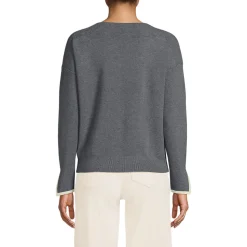 Feinstrick-Pullover mit U-Boot-Ausschnitt für Damen