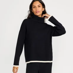 Feinstrick-Rollkragenpullover für Damen