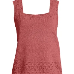 Feinstrick-Top mit Ajourdetails für Damen