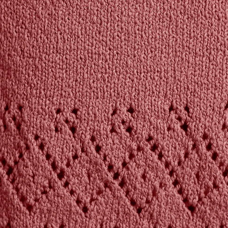 Feinstrick-Top mit Ajourdetails für Damen