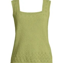 Feinstrick-Top mit Ajourdetails für Damen