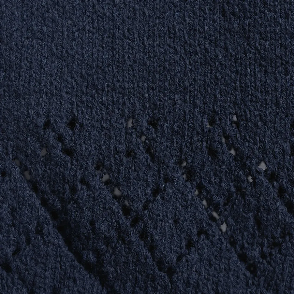 Feinstrick-Top mit Ajourdetails für Damen