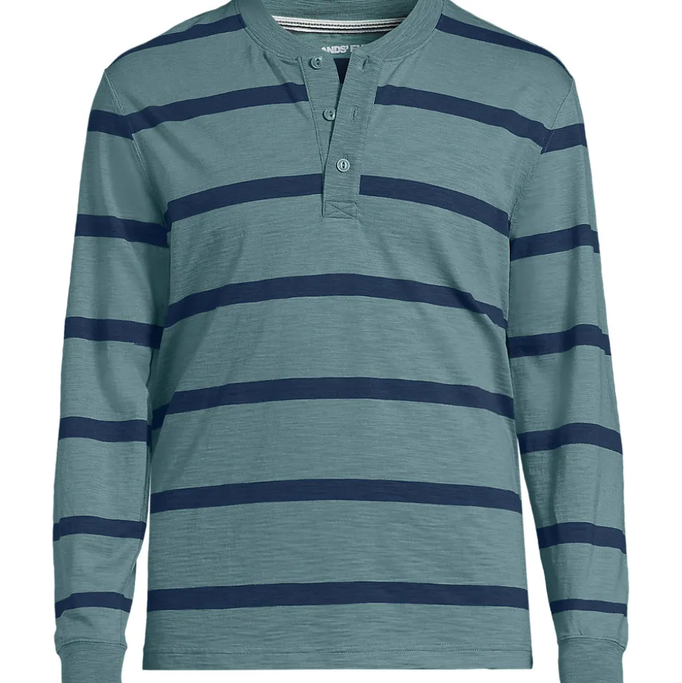 Flammgarn-Henleyshirt aus reiner Baumwolle für Herren