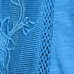 Flammgarn-Jerseyshirt mit kurzen Flügelärmeln für Damen