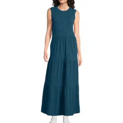 Flammgarn-Maxikleid aus reiner Baumwolle für Damen
