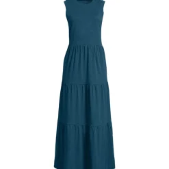 Flammgarn-Maxikleid aus reiner Baumwolle für Damen