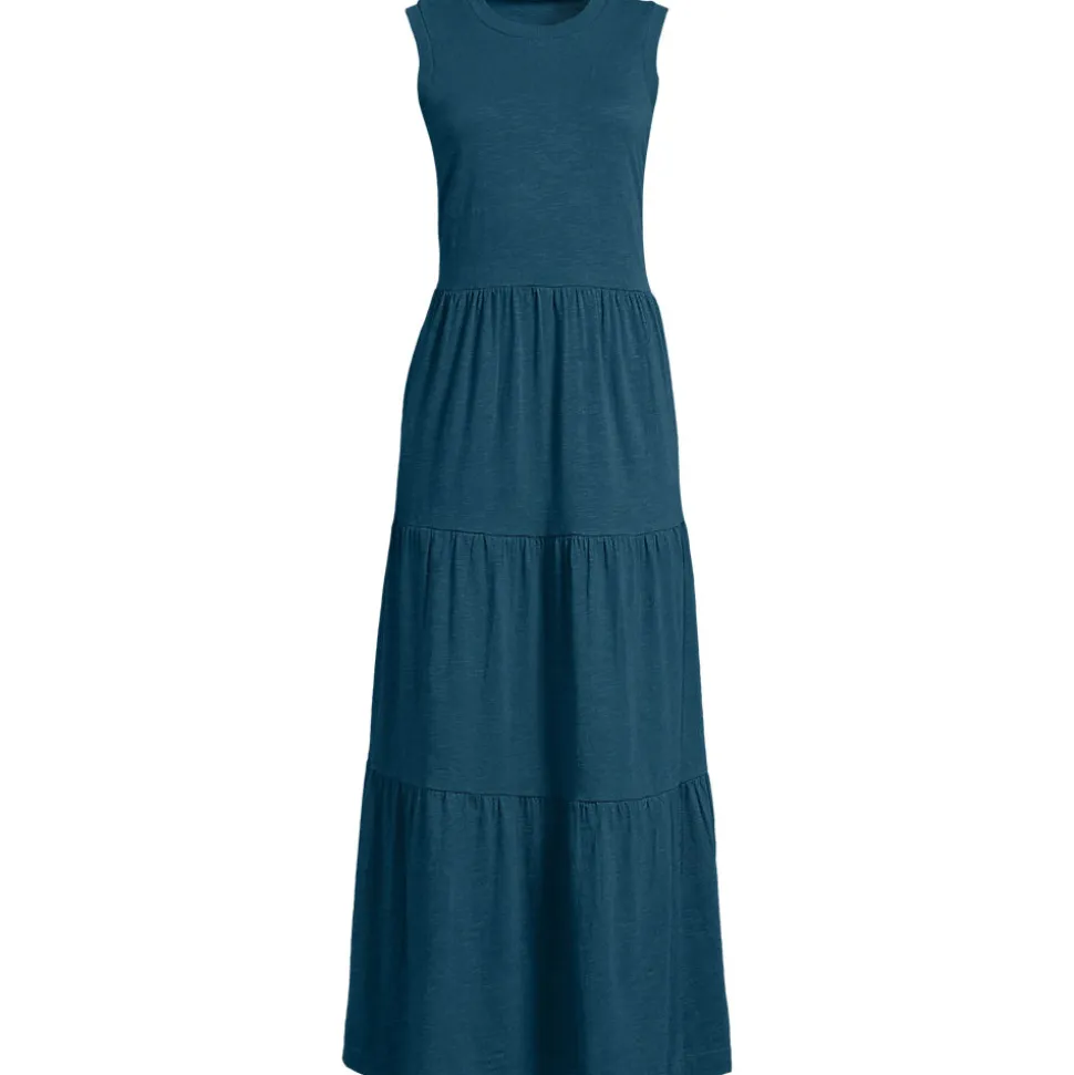 Flammgarn-Maxikleid aus reiner Baumwolle für Damen