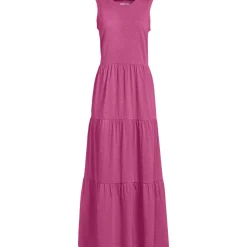 Flammgarn-Maxikleid aus reiner Baumwolle für Damen
