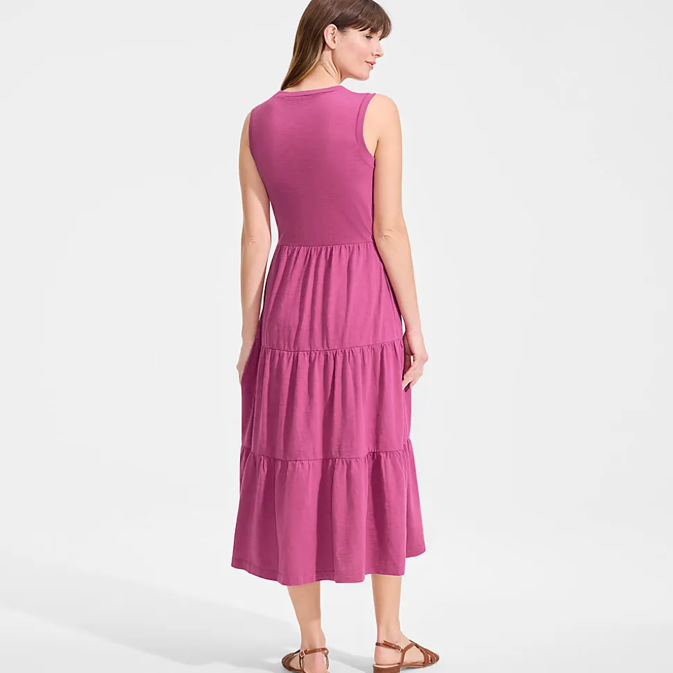 Flammgarn-Maxikleid aus reiner Baumwolle für Damen