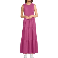 Flammgarn-Maxikleid aus reiner Baumwolle für Damen