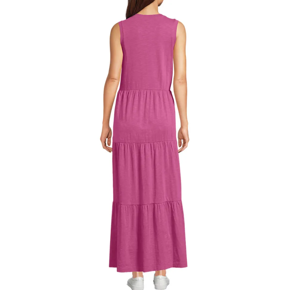 Flammgarn-Maxikleid aus reiner Baumwolle für Damen
