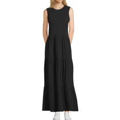 Flammgarn-Maxikleid aus reiner Baumwolle für Damen