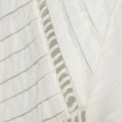 Flammgarn-Shirt mit Biesen-Verzierung für Damen
