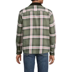 Flanellhemd mit Cordkragen für Herren
