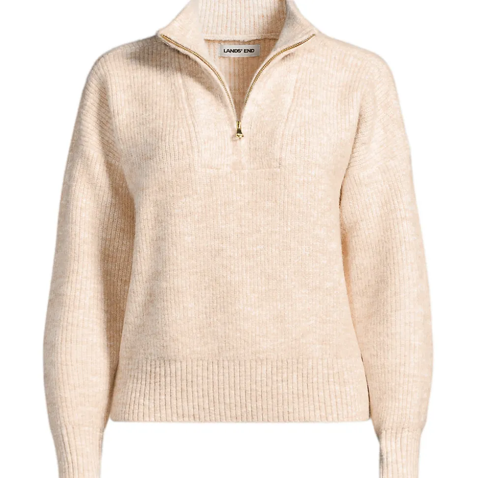 Flauschiger Troyer-Pullover für Damen