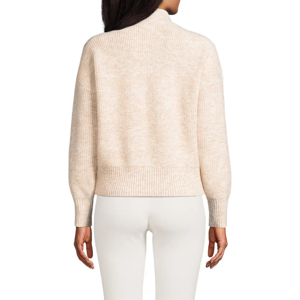 Flauschiger Troyer-Pullover für Damen