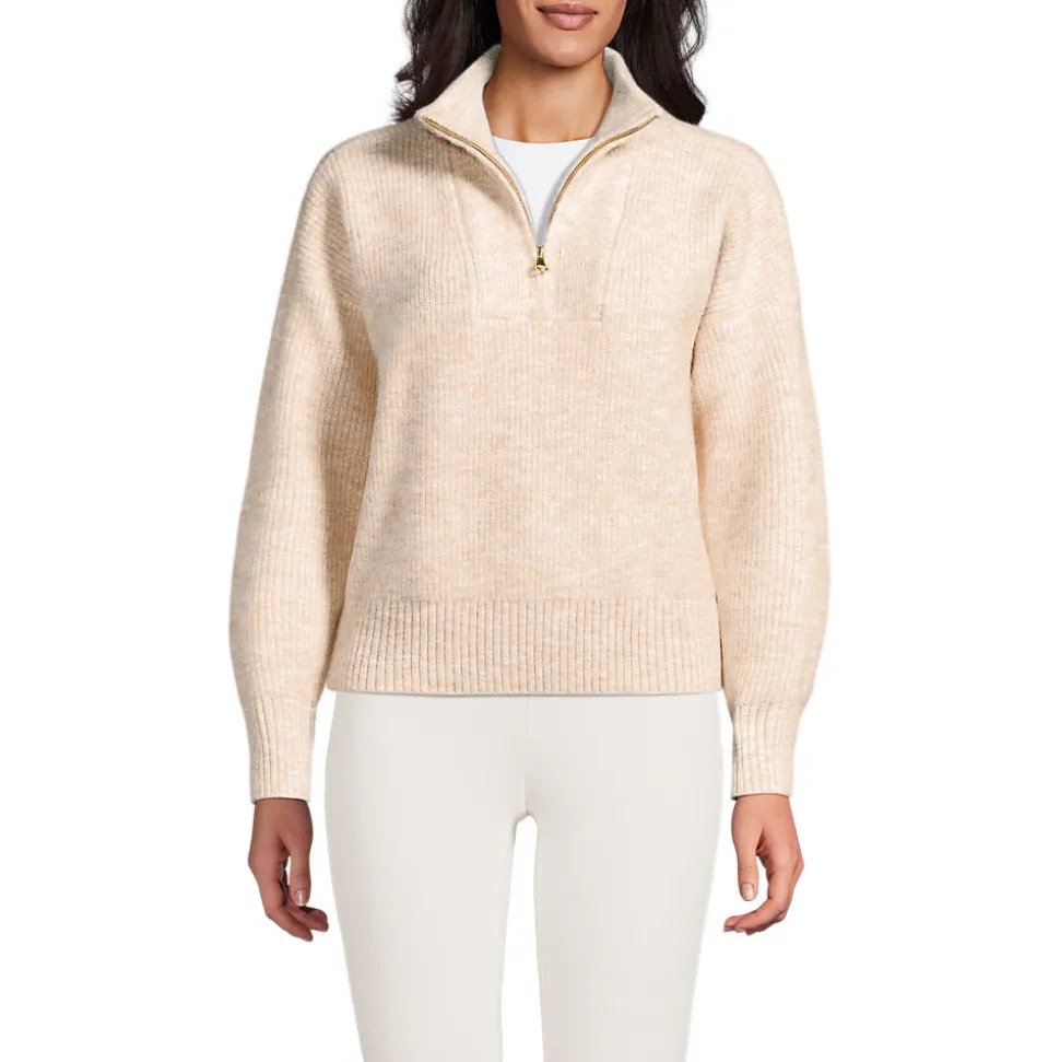 Flauschiger Troyer-Pullover für Damen
