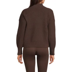 Flauschiger Troyer-Pullover für Damen