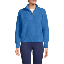 Flauschiger Troyer-Pullover für Damen